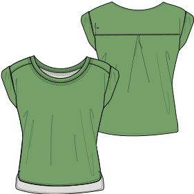 Fashion sewing patterns for LADIES T-Shirts T-Shirt 7207
